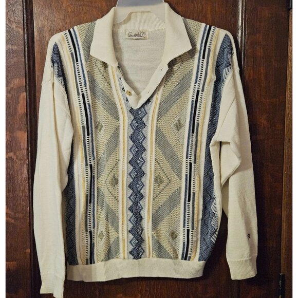 Vintage Arnold Palmer Pullover V Neck Knit Sweater - Picture 2 of 6